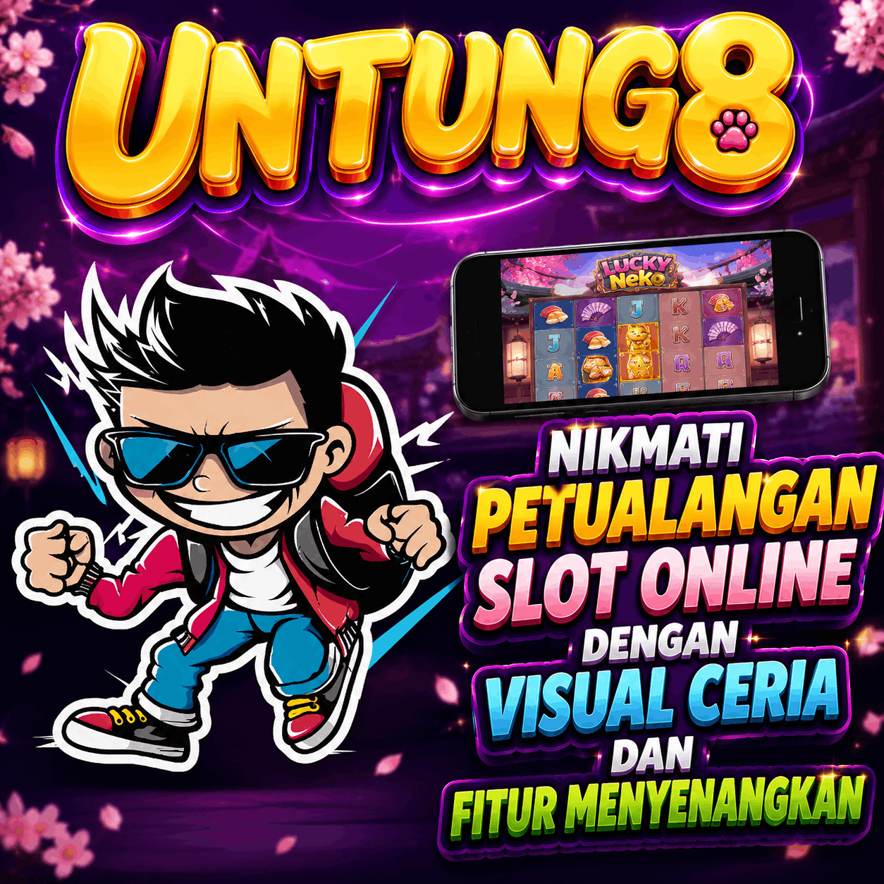 UNTUNG8 🐱 Nikmati Petualangan Slot Online Dengan Visual Ceria Dan Fitur Menyenangkan